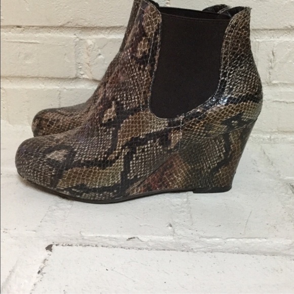 rampage snakeskin booties